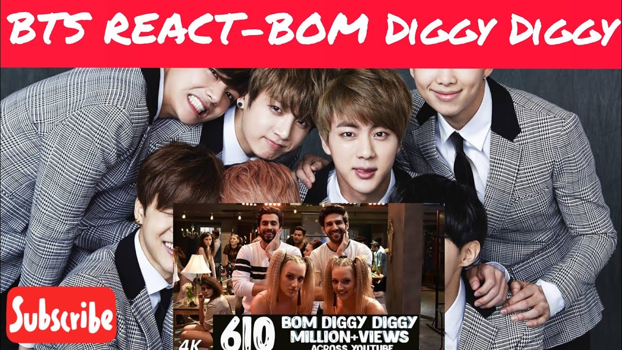 BTS Reaction To Bollywood Songs | BOM DIGGY DIGGY | Sonu ke titu ki sweety |