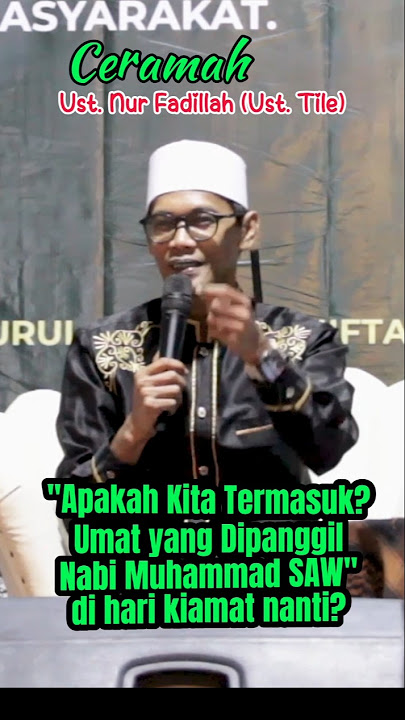 Apakah kita termasuk? umat yang di panggil Nabi Muhammad SAW???