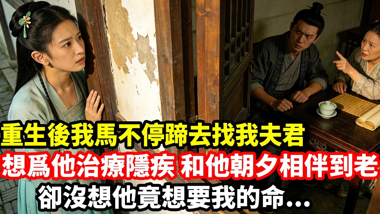 重生後我馬不停蹄去找我夫君，想爲他治療隱疾，和他朝夕相伴到老，卻沒想他竟想要我的命...