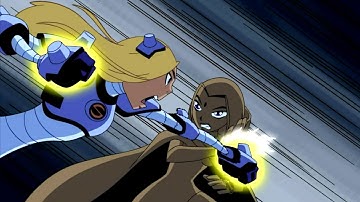 Raven vs. Terra [Teen Titans - S2E12 - "Aftershock: Part 1"]