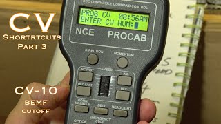 CV shortcuts Part 3. BEMF cutoff  CV10.