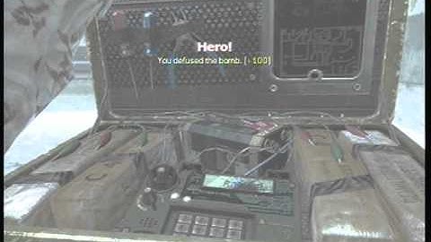 MW2 HC SnD Singles GB Match on Sub Base