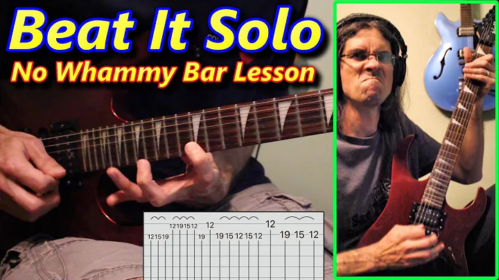 Beat It Solo Guitar Lesson for No Whammy Bar (Van ...