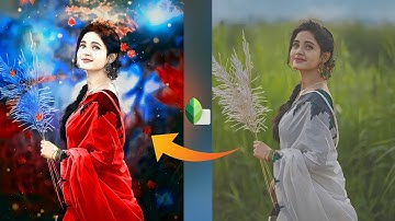 Snapseed Glowing Butterfly Photo Editing - New Tricks || Snapseed Background Change Photo Editing