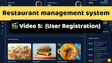 #05 User Registration using PHP & MySQL | PHP Restaurant Management System (Beginner-Friendly)