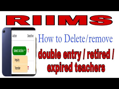 Teachers name delete from riims|| double entry expired teachers name delete ||riims assam||