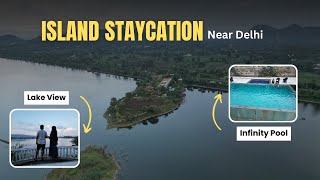 Island Staycation near Delhi with Infinity Pool and Lakeview  Nordik Spa Infinity Pool