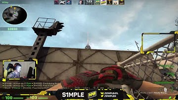 s1mple play FPL MAP: de_Overpass 13.12.2016
