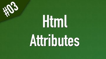 [ تعلم Html ] درس #03 - شرح خواص وسمات العناصر Attributes وكيفية التعامل معها