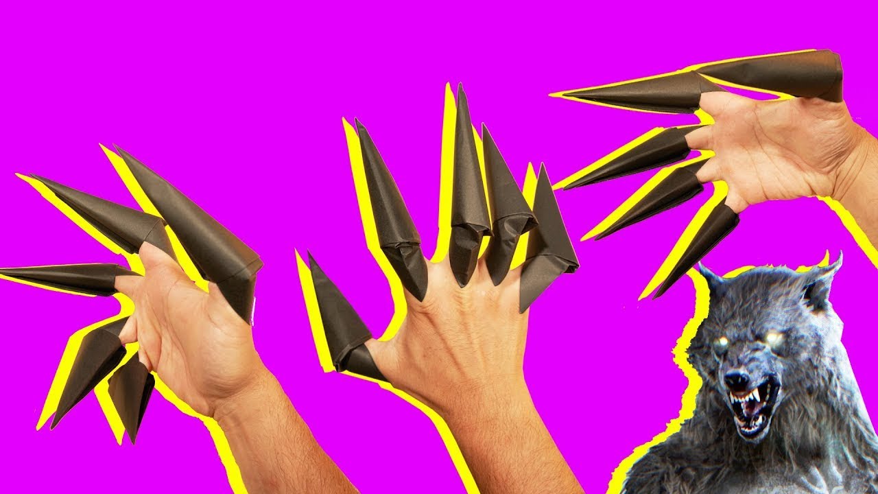 Оригами когти росомахи схема