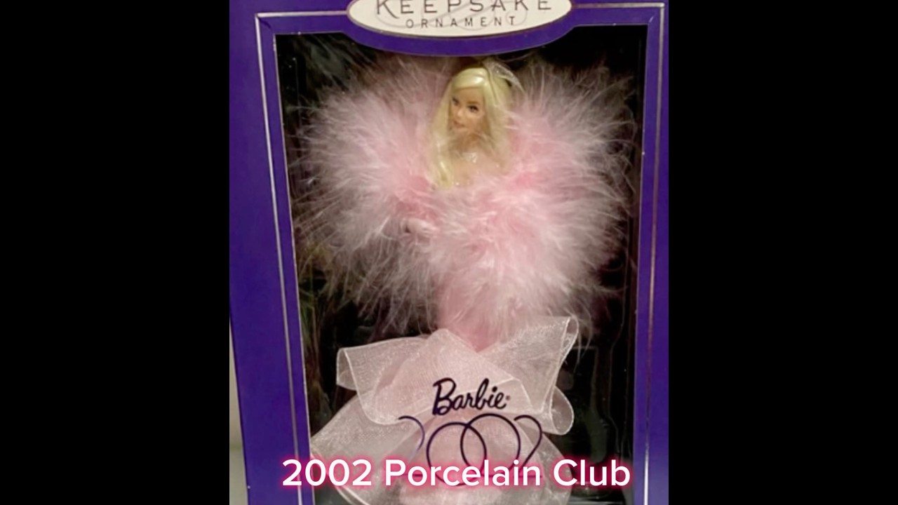 BARBIE FASHION MODEL & PORCELAIN COLLECTION Hallmark Keepsake Ornaments 