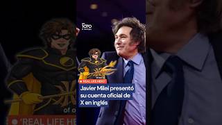 ❌ MILEI EN UN CUMPLEAÑITO | Lanzó sus redes sociales en inglés con un dibujito animado de su cosplay