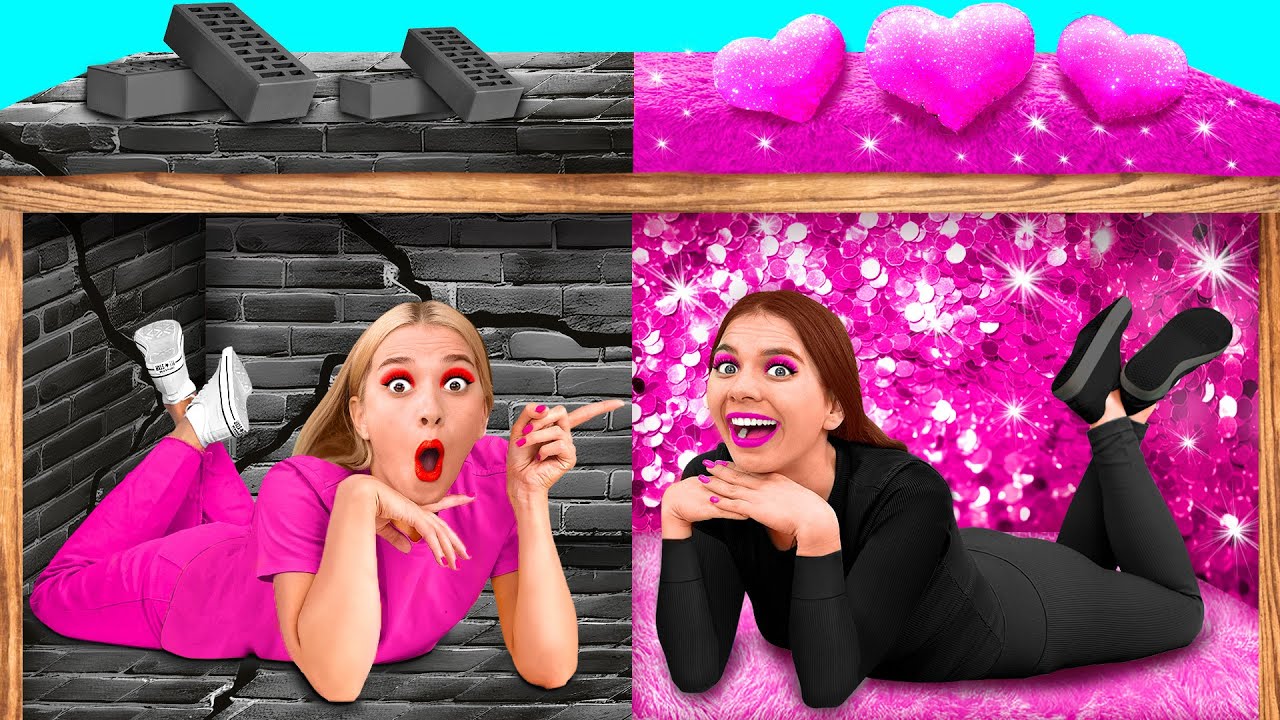 Chambres Secrètes Sous Le Lit | Riche vs Pauvre Défis Amusants par Fun ...