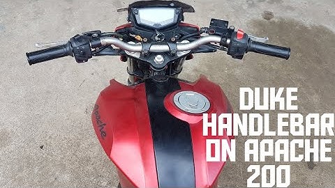 Installing duke handle bar on Apache 200| Apache200 Stunt Build Part-1