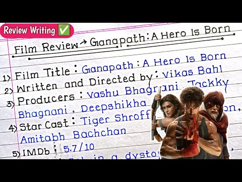 Ganapath Film Review Writing | Maharashtra Board Class 12 English | Easy Format | Mr. Examiner
