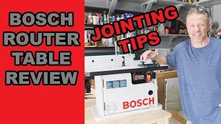BOSCH Benchtop Router Table Review - EDGE JOINTING TIPS
