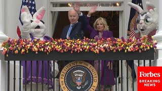 President Biden And Jill Biden Speak Ahead Of White House Easter Egg Roll
