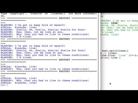 Processing Text in Python