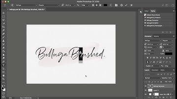 Using Photoshop CC to access Opentype Ligatures and Alternates