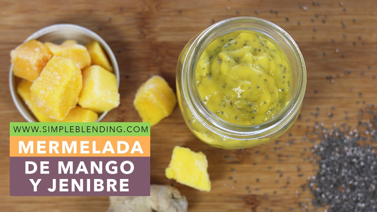 MERMELADA DE MANGO Y JENGIBRE | Mermelada raw de mango | Mermelada cruda sin azúcar
