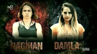 Damla Can Ve Nagihan İnanılmaz Mücadele