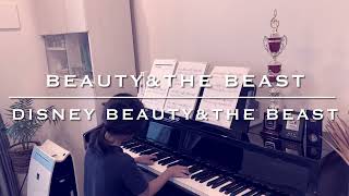 6歳　男の子　ピアノ piano kids  6years old Beauty&The Beast /Disney  Alan Menken アランメンケン　美女と野獣　ディズニー　幼稚園　年長