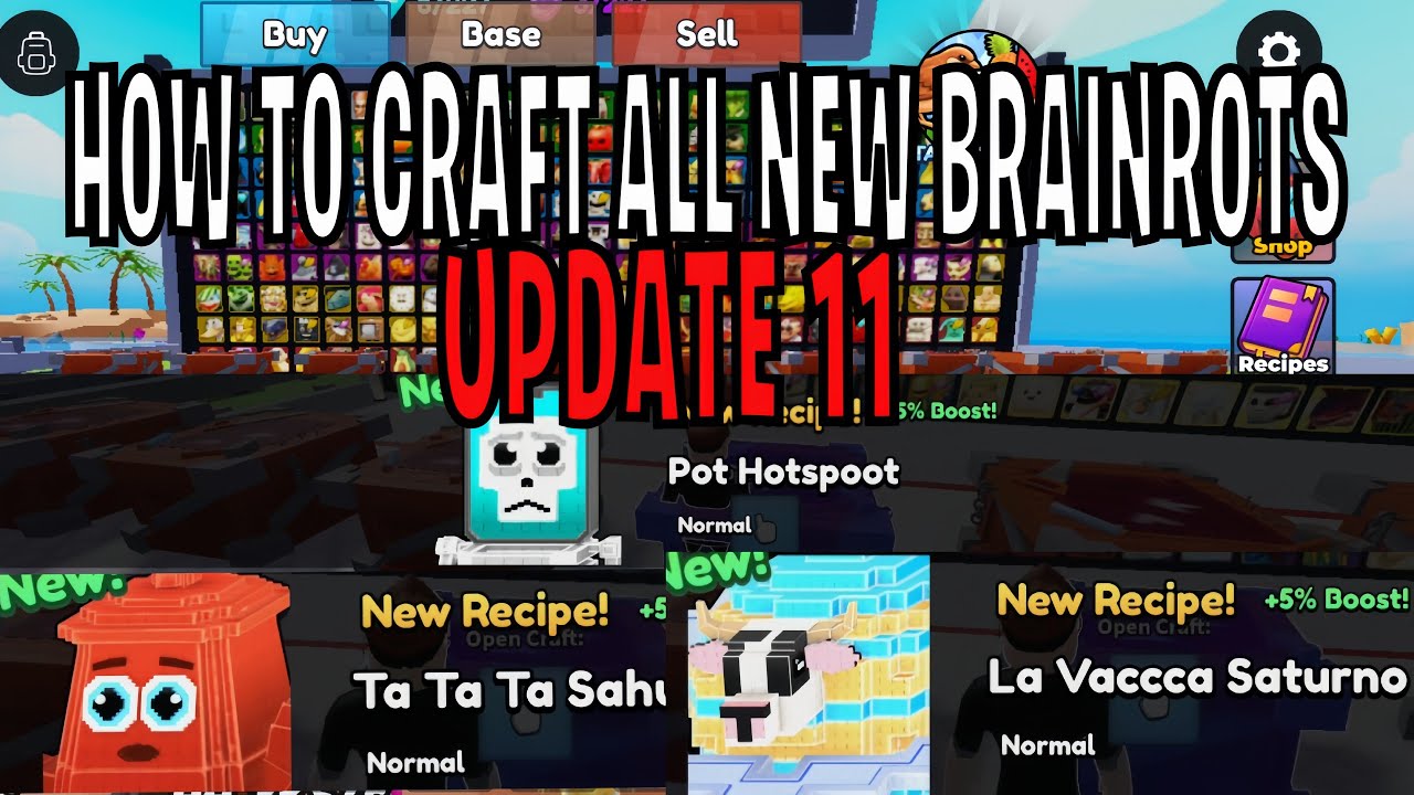 How to Craft Every New Brainrot in Craft a Brainrot Roblox - YouTube