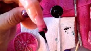 playboy bunny acrylic nail