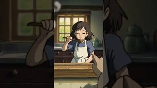 GHIBLI kitchen video #asmrfood #ghibli #ghibliart #viral #satisfyingvideo #ghiblistyle