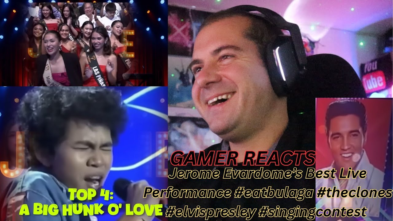 🎮РЕАКЦИЯ ГЕЙМЕРОВ — Лучшее живое выступление Джерома Эвардома #eatbulaga #theclones #elvispresley