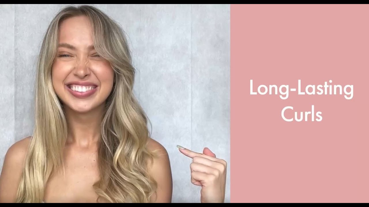 Ceramic Hair Curler for Medium to Long Hair Types 34mm Barrel Rose Gold