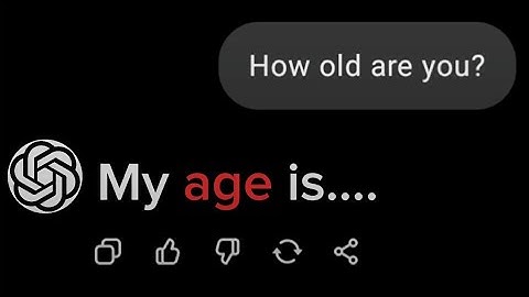 CHATGPT age reveal!