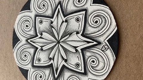 How to draw Zentangle®️ patterns Stella and Sand Swirl.