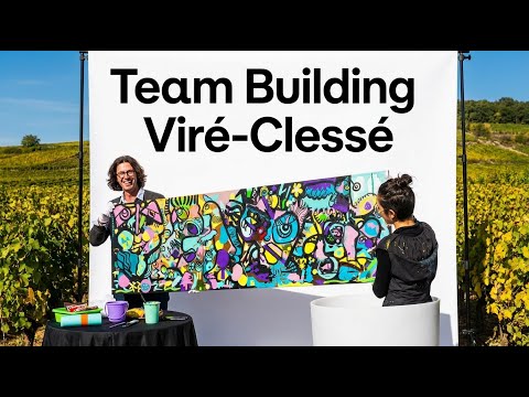 TEAM BUILDING Viré-Clessé - Mâcon - Activité de Cohésion avec aNa et Christophe Chazot MY ART BOX