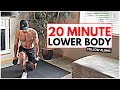 20 Min Lower Body Dumbbell Workout for Men (Quads, Calves, Hamstrings & Glutes)
