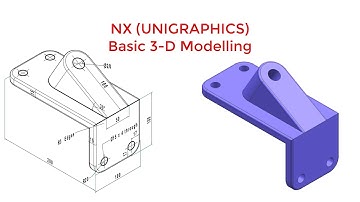 NX Tutorial 10: Basic 3D Modelling for Beginner in NX Unigraphics (With Narration) || C for CAD ||