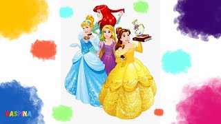 👑 Ariel, Rapunzel, Cinderella, and Belle - Disney Princess Reveal 🖌️ - Raspina's Royal Artistry 🏰