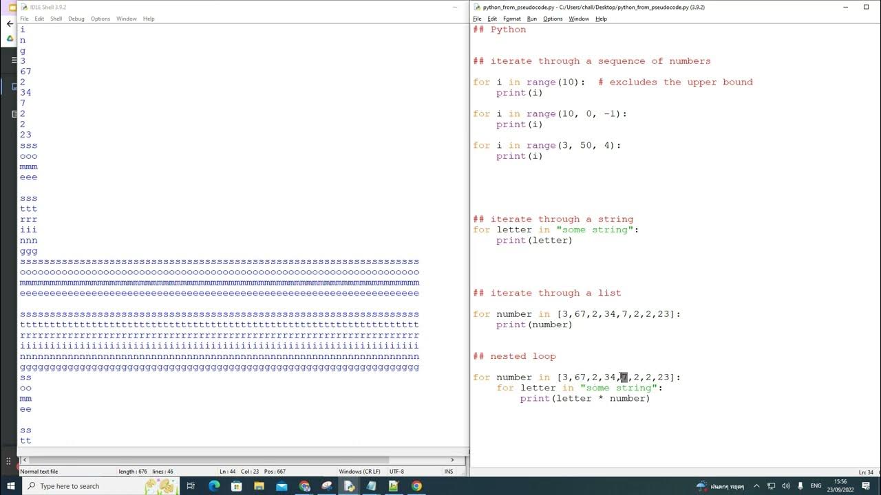 9618 Pseudocode To Python: 06. Definite Iteration, Nested Iteration ...
