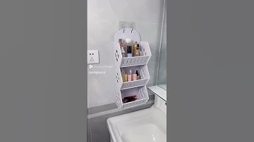 3 Layers Storage Rack Shelf Wall Hanging Organizer For Bathroom Cosmetics Makeup. #shopee
