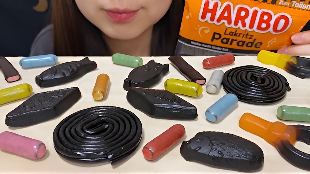 【世界一まずいグミ】HARIBOのタイヤグミアソート食べてみた！【ASMR/Eating sounds】