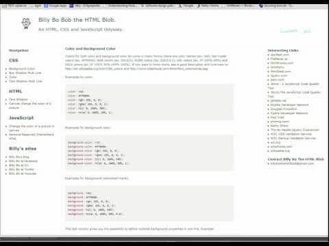 CSS Color and Background Color