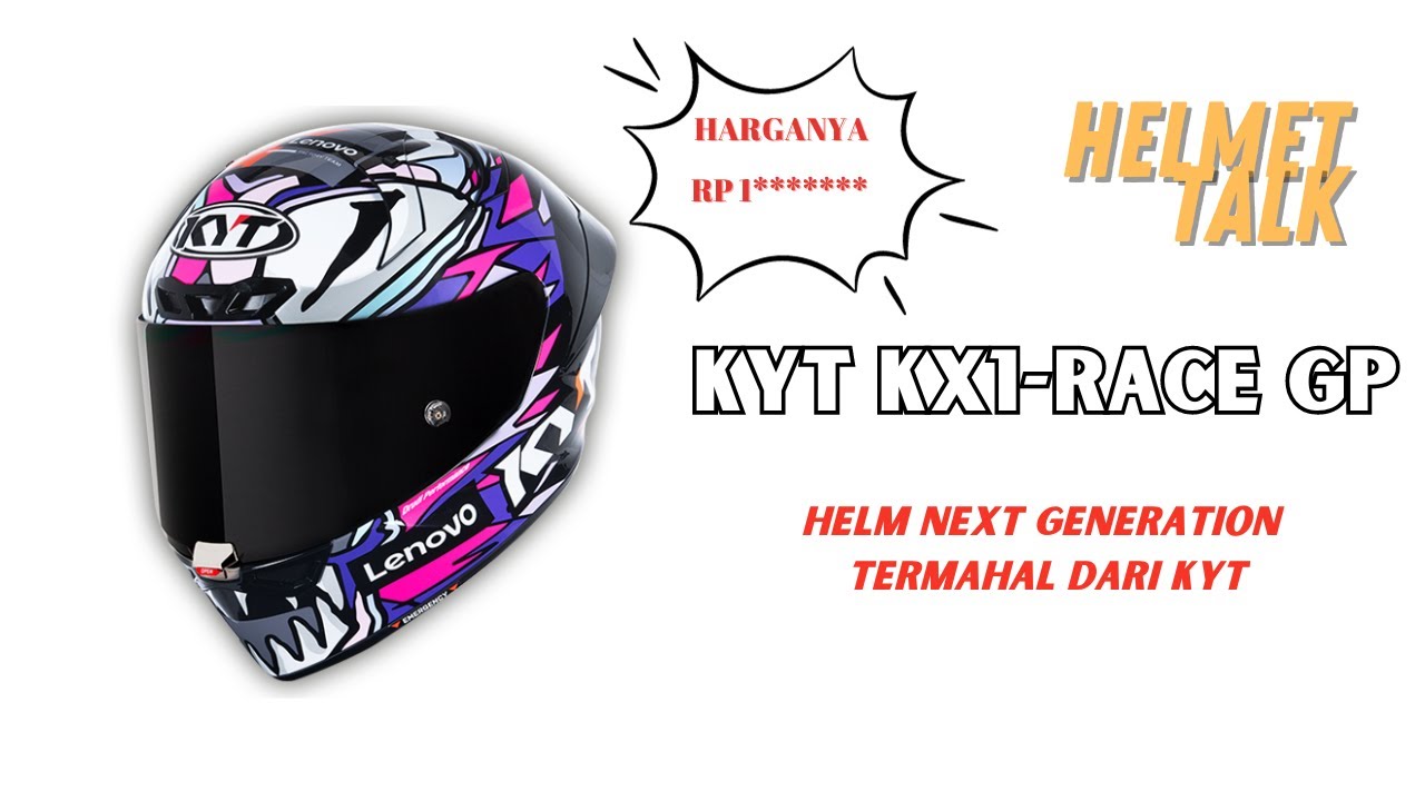 Helmet Talk KYT KX1Race GP! Kita Cek Detail dan Harganya! YouTube