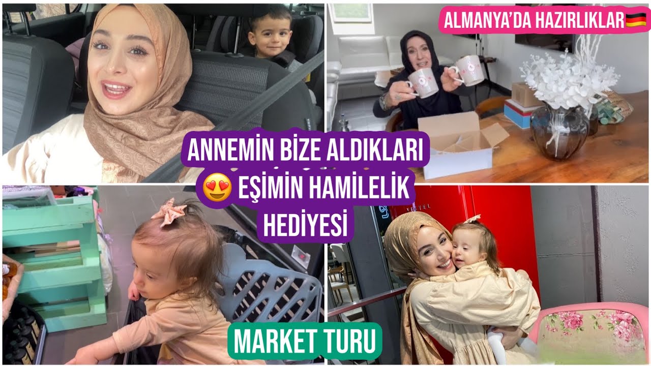 ANNEMİN BİZE ALDIKLARI ????, EŞİMİN HAMİLELİK HEDİYESİ, ALMANYA’DAN GELEN SOHBET, MARKET TURU