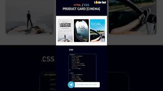 Responsive Product Cards design with HTML and CSS | E-commerce Card Design Tutorial #shorts