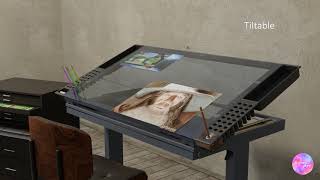 Futuristic drawing table