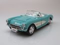 Chevrolet Corvette Cabrio C1 1957 türkis Modellauto 1:24 Maisto