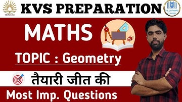 #14 KVS Maths | Topic : Geometry | Part - 1 | The Zorawar Classes | By Satyam SIr
