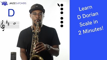 D Dorian Scale on Alto Saxophone (F Concert)