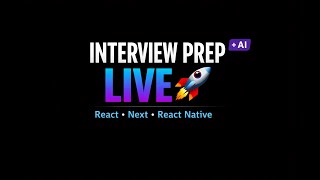 From Projects → Interview Ready 🚀 | React + Next.js + React Native (Live) From Projects Interview Ready React Next Js React Native Live
