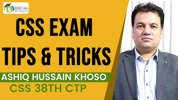 CSS Exam Tips & Tricks | Ashiq Hussain Khoso | CSS | Khudi Talks